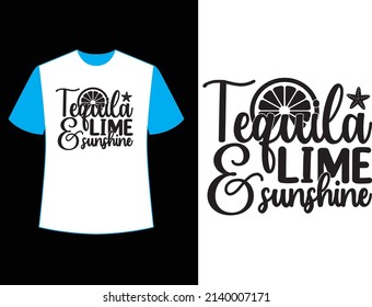 diseño de camisetas de tequila lime sunshine.