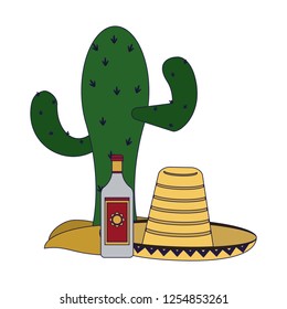 Tequila mexican drink