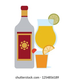 Tequila mexican drink