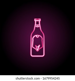 Tequila neon icon. Simple thin line, outline vector of dia de muertos icons for ui and ux, website or mobile application