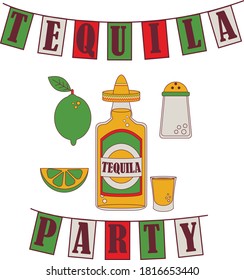 
Tequila-Partyflaeche