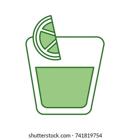 tequila shot with lime slice drink liquor mexican