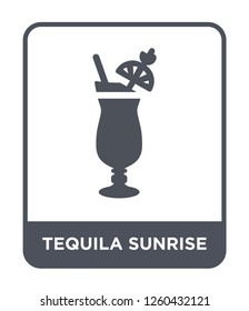 tequila sunrise icon vector on white background., tequila sunrise simple element illustration