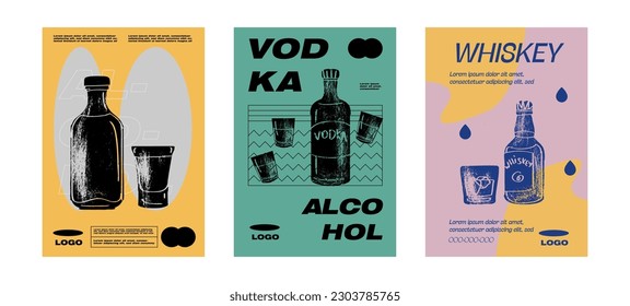 Tequila, vodka, whiskey Alcoholic drink liquor sketch engraving vector illustration. Party poster design. Vintage pencil sketch. Engraving style. Labels, cover, t-shirt print, painting.