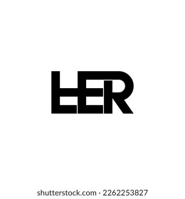 ter typography letter monogram logo design