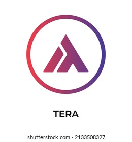 TERA Cryptocurrency coin icon. TERA coin symbol. Cryptocurrency vector icon. Flat Vector illustration - Vector