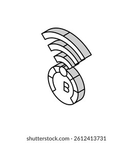 terabyte internet speed future technology isometric icon vector. terabyte internet speed future technology sign. isolated symbol illustration