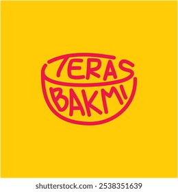 Teras Bakmi Logo Design Vector