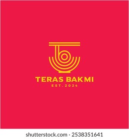 Teras Bakmi Logo Design Vector