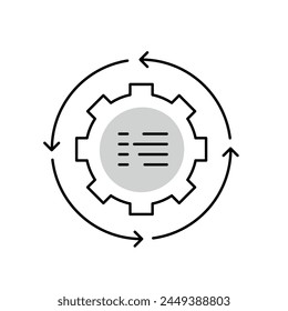 terative Prompting Strategies. Enhancing AI Learning Through Sequential Prompt Refinement. Vector Icon.