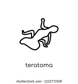 Teratoma icon. Trendy modern flat linear vector Teratoma icon on white background from thin line Diseases collection, editable outline stroke vector illustration