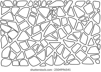 Patrón de terazzo con piezas de mármol, piedra, granito, cuarzo. Superficie de material de piedra veneciana tradicional. Ilustración vectorial