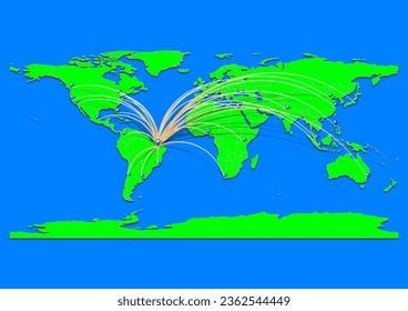 Mapa de Teresina, Brasil - Mapa conceptual para Teresina, Brasil en el mapa mundial. Adecuado para conceptos de exportación. El archivo es adecuado para la edición digital y las impresiones de todos los tamaños.