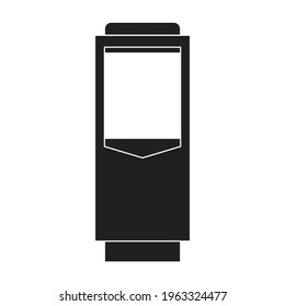 Terminal bank vector black icon. Vector illustration bank card on white background. Isolated black illustration icon of terminal payment.