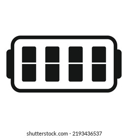 Terminal breaker icon simple vector. Electric box. Home fuse