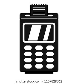 Terminal for cashless payment icon. Simple illustration of terminal for cashless payment vector icon for web design isolated on white background