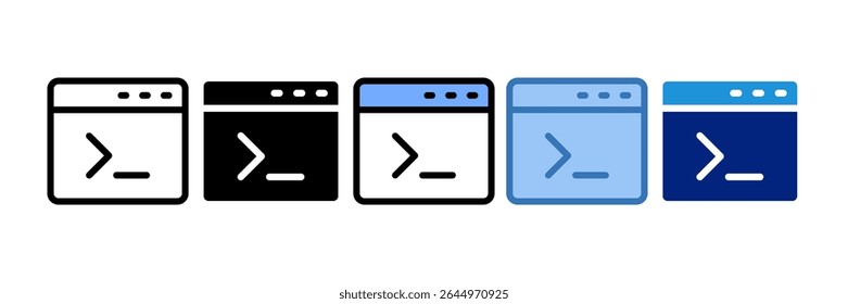 Elemento De Ícone Do Console De Terminal Para Design