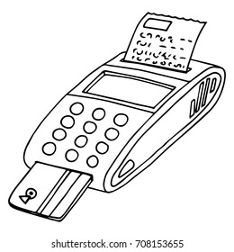 94 credit card machine drawing illustrations clip art - istock on credit card machine drawing