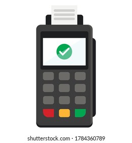 Terminal flat icon isolated on white background. Vector illustration. Eps 10