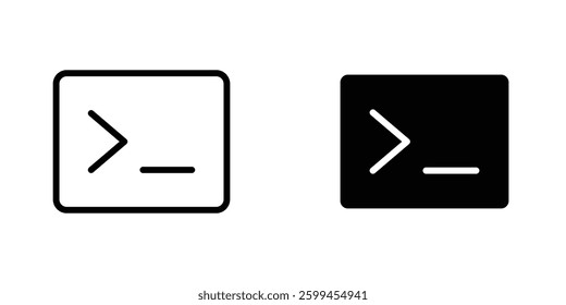 Terminal flat simple vector icons illustration set.