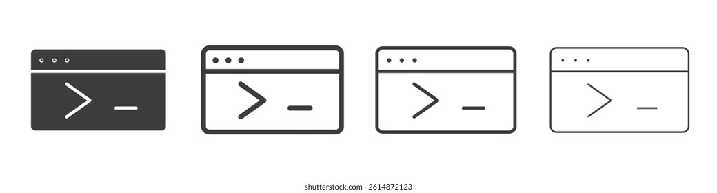 Terminal icon collection for website designs