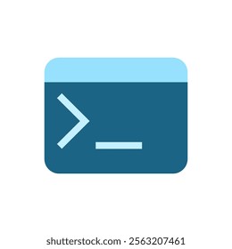 terminal icon. computer code console icon.