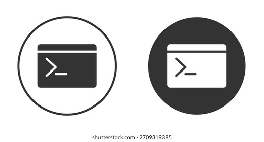 Ícone de terminal em estilo de glifo para Web Design. Ícones de UI UX