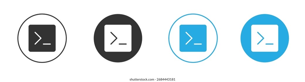Terminalsymbol. Entwurfsvorlage für Grafiksymbol