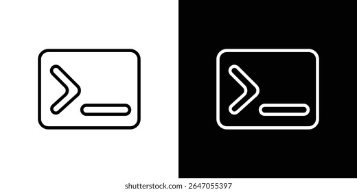 Terminal icon. Graphic Design vector icon. Ui Ux Icons
