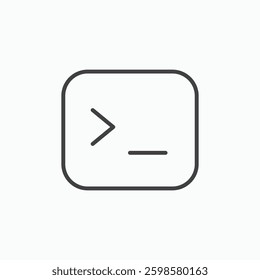 Terminal icon isolated on white background