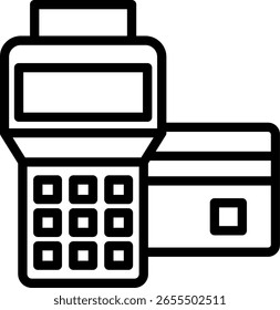 Terminal Line Icon Vector Design