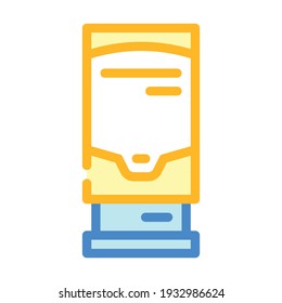 terminal for payment color icon vector. terminal for payment sign. isolated symbol illustration
