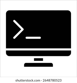 Terminal Prompt Icon Element For Design