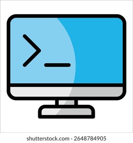 Elemento del icono de la Instrucción terminal para el diseño