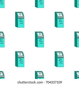 Terminal for train tickets. Terminals single icon in cartoon style isometric vector symbol stock illustration web.