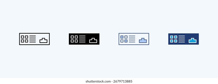 Terminal Unit Multiple Style Icon Collection