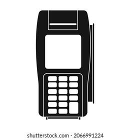 Terminal vector icon.Black vector icon isolated on white background terminal.