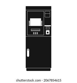 Terminal vector icon.Black vector icon isolated on white background terminal.