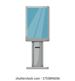 Terminal vector icon.Cartoon vector icon isolated on white background terminal.