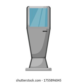 Terminal vector icon.Cartoon vector icon isolated on white background terminal.