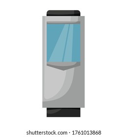 Terminal vector icon.Cartoon vector icon isolated on white background terminal.