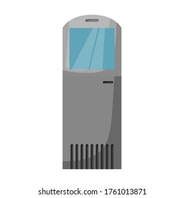 Icono de vector de terminal.Icono de vector de dibujos animados aislado en terminal de fondo blanco.