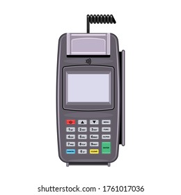 Icono de vector de terminal.Icono de vector de dibujos animados aislado en terminal de fondo blanco.