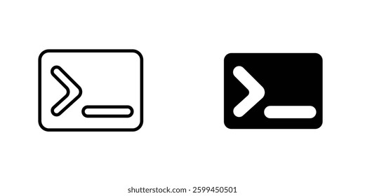 Terminalicons for ui. vector illustration
