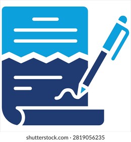 Termination Flat Blue Icon Collection