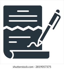 Termination Glyph Icon Style Collection