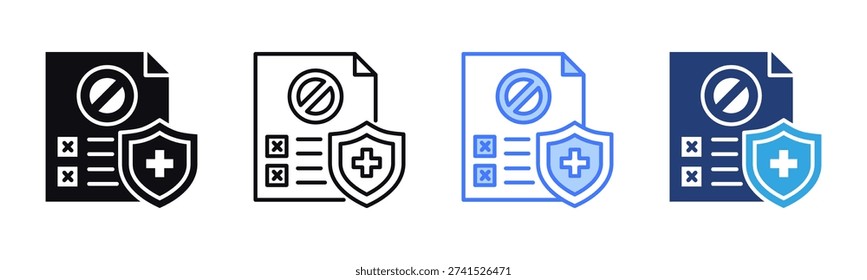 Termination icon sheet multiple style collection