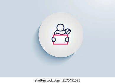 TERMINATION AND LAYOFF ICON VECTOR DESIGN