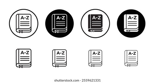 Terminology icon Thin line flat illustration