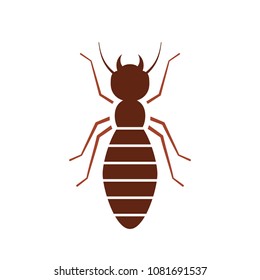 Termit icon. Pest control clipart isolated on white background